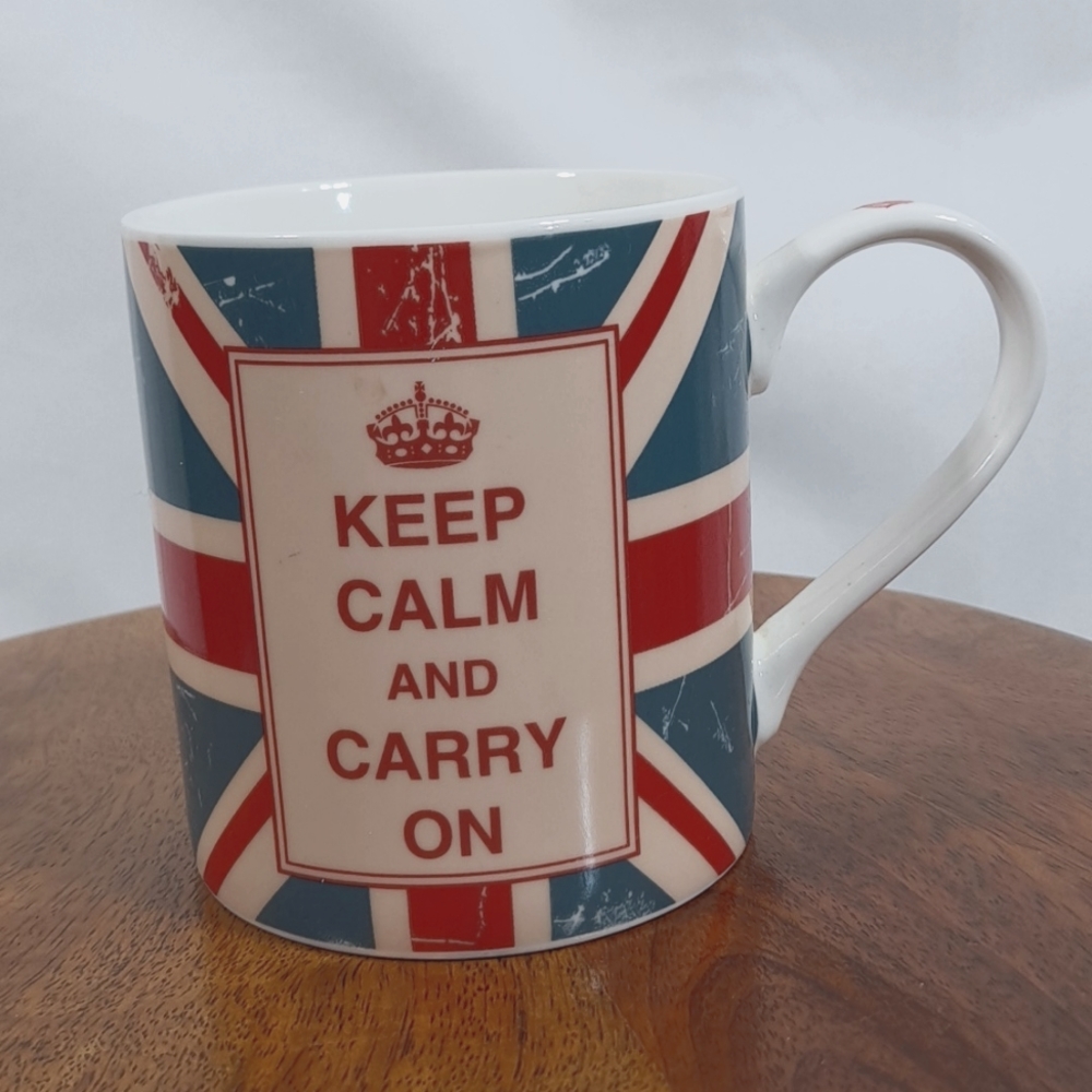 Kent Pottery Keep Calm And Carry On Mug